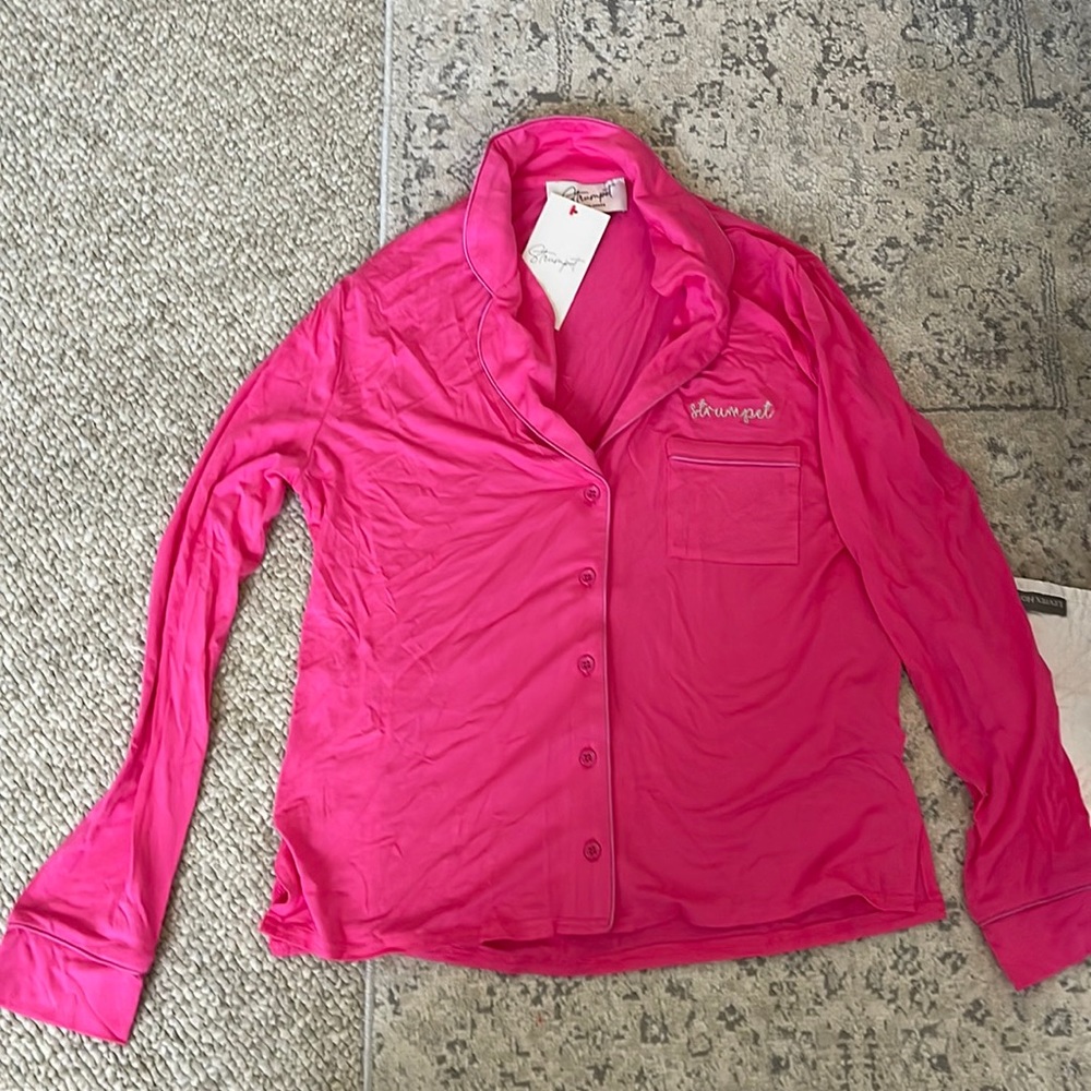 Brand: Red Dress, pink two piece pajama set